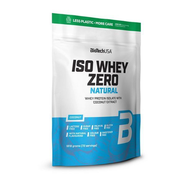 Спортивний сироватковий білок ізолят (протеїн) BioTech Iso Whey Zero Natural 1,816 кг 11543 фото