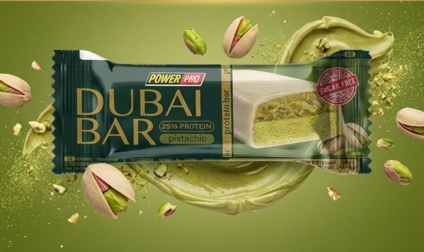 Протеїновий батончик з фісташкою та низьким вмістом вуглеводів Power Pro Dubai Bar 50 g 3156186735 фото
