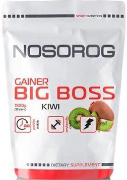 Гейнер для набора веса Nosorog Gainer BIG BOSS 1,5 кг киви 10010-05 фото