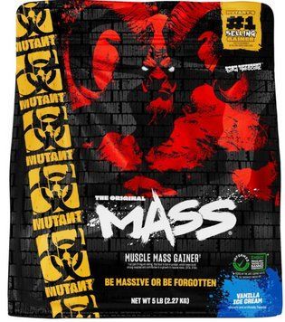 Гейнер для набору м'язової маси та швидкого зростання Mutant Mass 2,27 кг ванільне морозиво 3008631967 фото