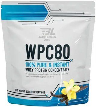 Концентрат сироваткового протеїну Bodyperson Labs WPC80 900г ваніль 22045-02 фото