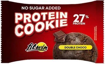 Протеїнове печиво без цукру з високим вмістом білка FitWin Protein Cookie Double Chocolate 40 g 3156186736 фото