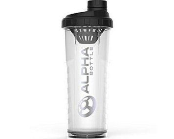 Шейкер Alpha Bottle Shaker 900 мл black white 10332 фото