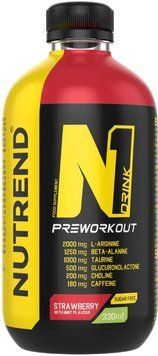 Предтрен Nutrend N1Drink Preworkout 330мл полуниця 21813-04 фото