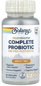 Пробіотик Solaray Complete Probiotic Adult 50+ 30 вег капс 3108184035 фото
