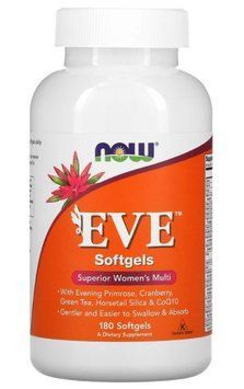 Витамины для женщин NOW Foods Eve 180 гелевых капсул 5460 фото