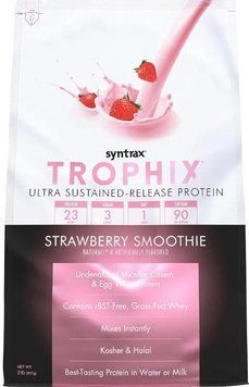 Протеїн для набору ваги Syntrax Trophix 2.27 кг полуничний смузі 1906-02 фото