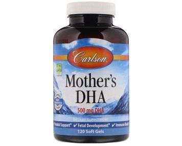 Mother's DHA 500 mg 120 soft gels 18852 фото