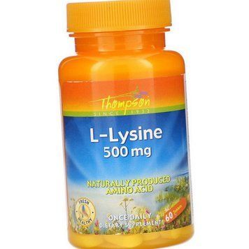 Л-лизин Thompson L-Lysine 500 mg 60 таб 20456 фото
