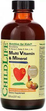 Рідкі мультивітаміни для дітей Multi Vitamin and Mineral 237 мл апельсин-манго 2956572044 фото