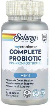 Пробіотики для чоловіків Solaray Complete Probiotic Men's 30 вег капс 3108184036 фото