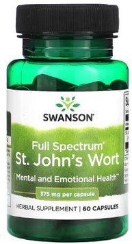 Екстракт звіробою Swanson St. John's Wort 375mg 60 капс 2956575213 фото