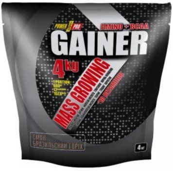 Гейнеры для набора веса Power Pro Gainer 4 kg ренклод 7416-02 фото