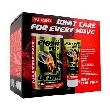 Для суглобів Nutrend Flexit Gold Drink 400г + Flexit Gold Gel 100 мл 10475 фото