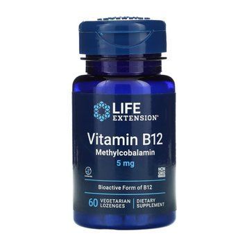 Вітамін В12 метилкобаламін Life Extension Vitamin B12 Methylcobalamin 5 mg 60 vcaps 2956570404 фото