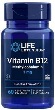 Вітамін В-12 метилкобаламін Life Extension Vitamin B-12 methylcobalamin 1 mg 60 вег табл 22813 фото