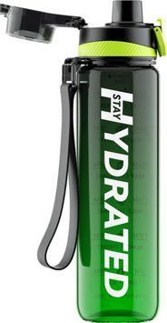Спортивная бутылка для воды 1 Л Brave U Hydrate Waterbottle зеленая 3028839898 фото