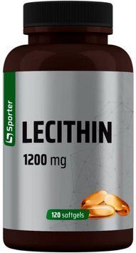 Лецитин соєвий для нервової системи та обміну речовин Sporter Lecithin 1200 mg 120 капс 3156183516 фото