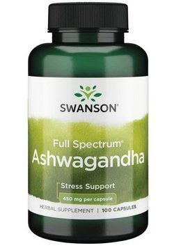 Ашваганда Swanson Ashwagandha 450 mg full spectrum 100 капсул 19857 фото