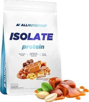 Протеїн ізолят All Nutrition Isolate Protein 908 г шоколадно-карамельний арахіс 7895-26 фото