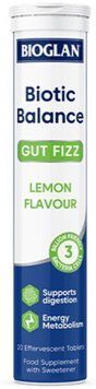 Пробіотики для кишечника з кальцієм та лимонним смаком Biotic Balance Gut Fizz 20 шипучих табл 3206091139 фото