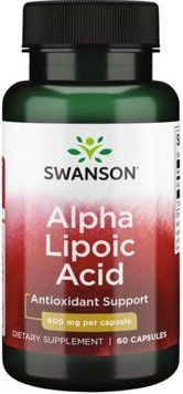 Альфа-липоевая кислота Swanson Alpha Lipoic Acide 600mg 60 капс 2956575216 фото