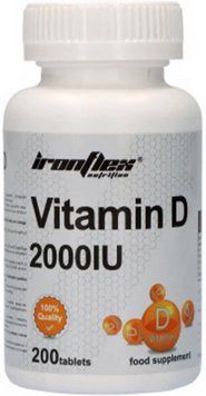 Витамін Д IronFlex Vitamin D3 2000 IU 200 tab 22796 фото