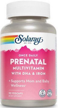 Витамины и минералы для беременных с DHA и железом Solaray Prenatal Multivitamin with DHA Iron 90 раст капс 3028839837 фото