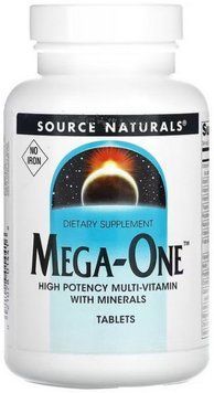 Вітамінний комплекс Source Naturals Mega-One No Iron 30 tab 23289 фото