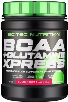 Аминокислоты Всаа + Глютамин Scitec BCAA Glutamine Xpress 600 г bubble gum 7223 фото