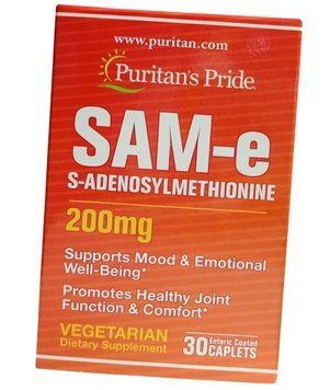 S-аденозилметионин Puritan's Pride SAME 200 mg 30 таб 19192 фото