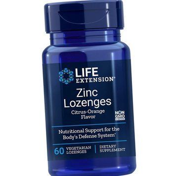 Цинк Life Extension Zinc Lozenges 60 вег таблеток 18547 фото