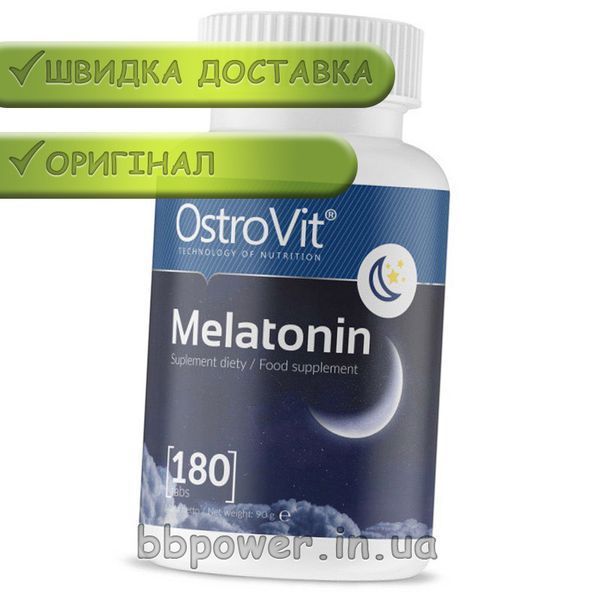 Мелатонін OstroVit Melatonin 180 таб 9396 фото