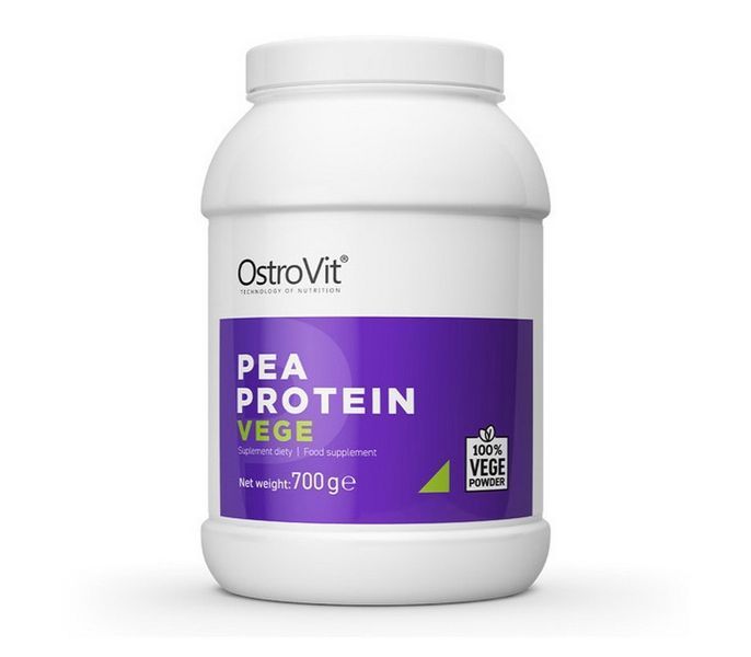 Растительный веганский протеин (белок), гороховый изолят OstroVit Pea Protein Vege 700 г 18761 фото