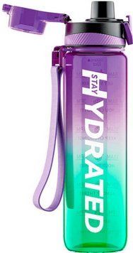 Бутылочка для воды и спорта 1 L фиолетовая Brave U Hydrate Waterbottle 1 L 3028839899 фото