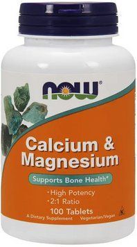 Кальцій магній NOW Calcium Magnesium 100 таблеток 2906 фото