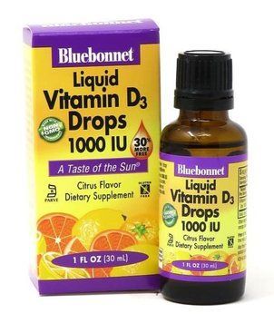 Вітамін Д3 Bluebonnet Nutrition Liquid Vitamin D3 Drops 1000 IU (25 мкг) 30 мл 19807 фото