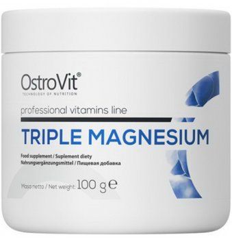Магний комплекс в порошке OstroVit Triple Magnesium 100 г 10988 фото