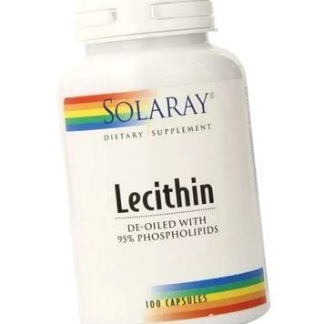 Лецитин із сої Solaray Lecithin 1000 mg 100 капсул 20201 фото
