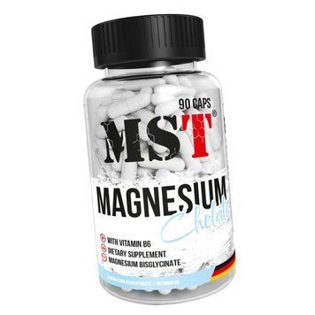 Хелатный магний с витамином В6 MST Magnesium Chelate With Vitamin B6 90 капсул 22400 фото