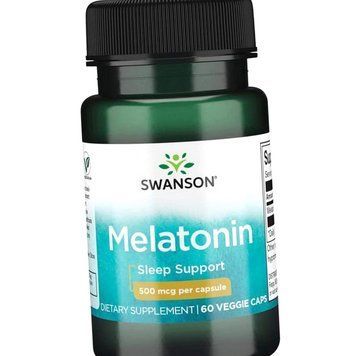 Мелатонин для сна Swanson Melatonin 500 mcg 60 капсул 19507 фото