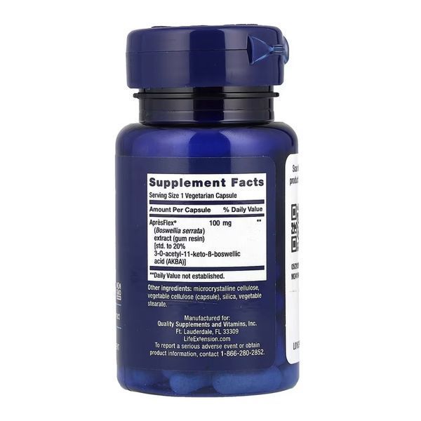Босвелія для суглобів Life Extension 5-LOX Inhibitor with Apr&egrave;sFlex 100 mg 60 капс 2956574367 фото