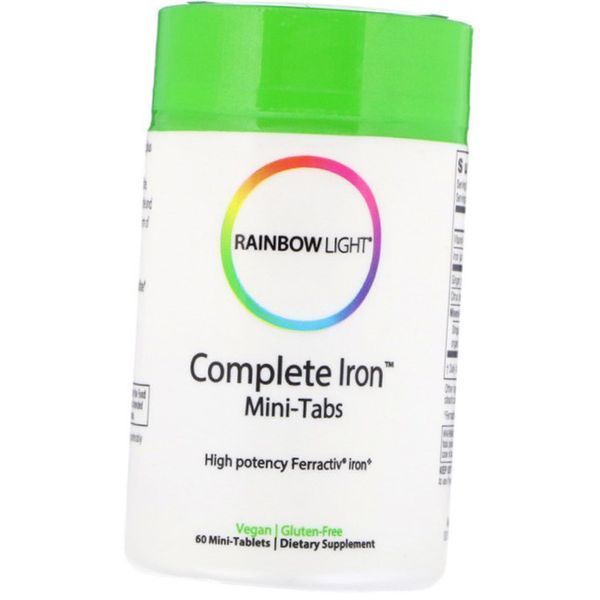 Витамины с Железом Rainbow Light Complete Iron 60 мини таблеток 18844 фото