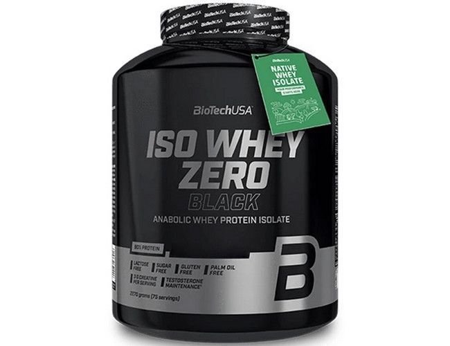Ізолят сироваткового протеїну BioTech Iso Whey Zero Black 2,27 кг шоколад 18250 фото