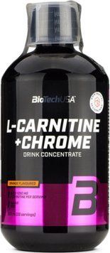 L карнітин для сушіння BioTech L-Carnitine 35 000 Chrome 500 мл апельсин 1261-03 фото