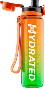 Бутылка для воды 1 л оранжево-зеленая Brave U Hydrate Waterbottle 1 L 3028839900 фото
