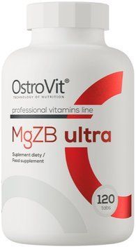 Магний цинк Витамин В6 OstroVit MgZB Ultra 120 таблеток 18903 фото