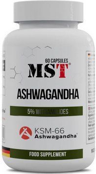 Ашвагандха MST Ashwagandha 60 капсул 22928 фото
