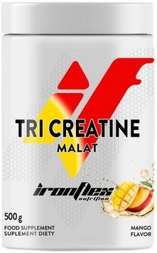 Три-креатин малат для активних людей IronFlex Tri Creatine Malat 500 g манго 3028839826 фото