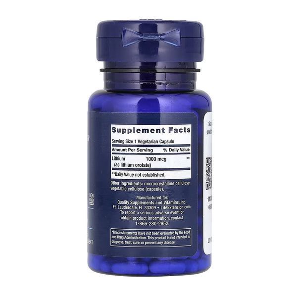 Літій Life Extension Lithium 1000 mcg 100 капс 3173985392 фото